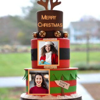 christmas-wishes-cake-with-double-photo-edit-free
